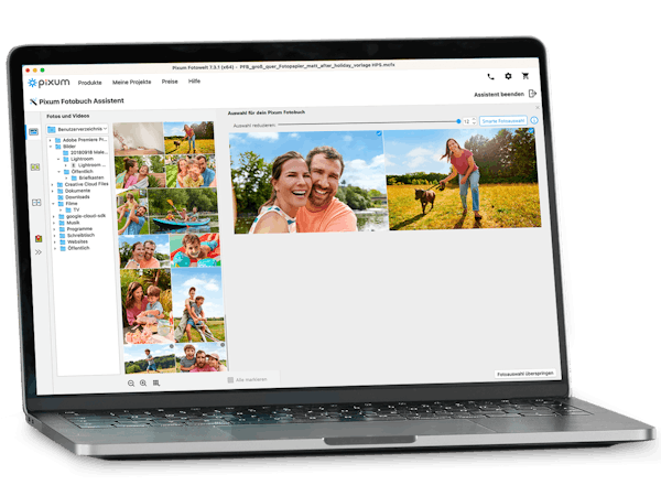 Assistent in der Pixum Fotowelt Software