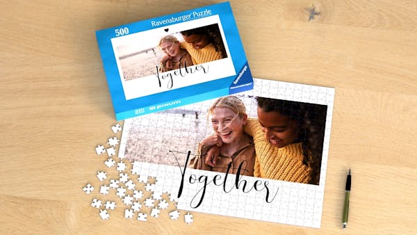Fotopuzzle 500 Teile Ravensburger Puzzle mit Bildern von Freunden und 500 Teilen