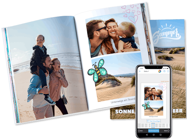 Pixum Fotobuch im Hochformat mit der Pixum App bestellen